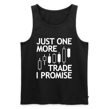Trader Trading Forex Stock Trading Exchange Trading - Men's Premium Organic Tank Top - black - Front - AI Model Male 178 light (178cm)