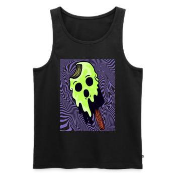 Halloween Cadeau Sorcière Crème Glacée Killer Horreur - Débardeur bio Premium Homme - noir - Devant - Michal (187cm)