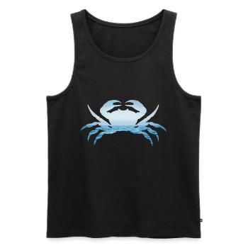 Cancer Cadeau Crevette Crabe Homard Scorpion - Débardeur bio Premium Homme - noir - Devant - AI Model Male 178 light (178cm)