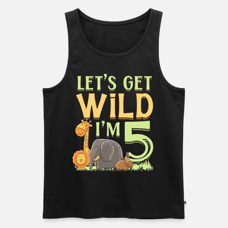 Elefant - Männer Premium Bio Tank Top - Schwarz