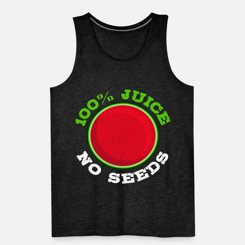 Funny Vasectomy Sterilization Watermelon Men's Premium Organic Tank Top