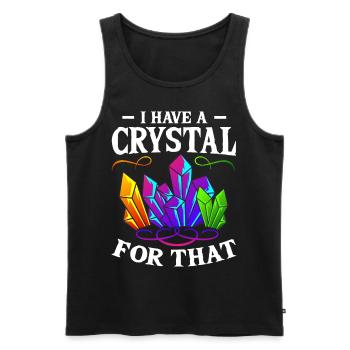 Yoga Namaste Crystal Collector Chakra - Débardeur bio Premium Homme - noir - Devant - Michal (187cm)