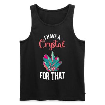 Yoga Namaste Crystal Collector Chakra - Débardeur bio Premium Homme - noir - Devant - Michal (187cm)