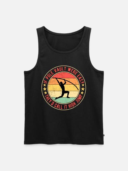 Stabspringer Stabhochspringer - Männer Premium Bio Tank Top - Schwarz