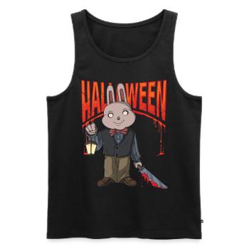 Zombie Gruslig Monster Halloween Tot Horrorfilm - Männer Premium Bio Tank Top - Schwarz - Vorne - AI Model Male 178 light (178cm)