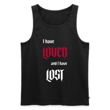 Gothic Lover I loved and I have - Men's Premium Organic Tank Top - black - Front - AI Model Male 178 light (178cm)