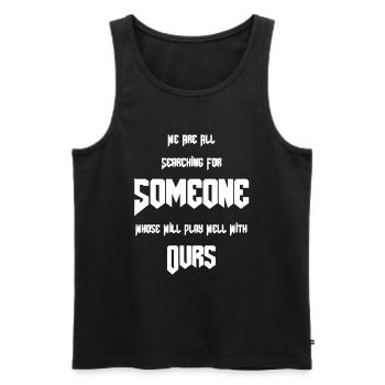 Gothic Lover We are all looking for - Men's Premium Organic Tank Top - black - Front - AI Model Male 178 light (178cm)