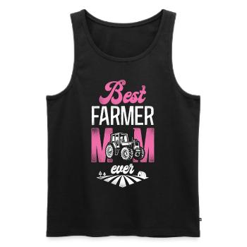 Farming Farmer Mom Mother Tractor - Männer Premium Bio Tank Top - Schwarz - Vorne - AI Model Male 178 light (178cm)