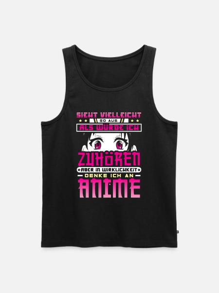 Anime - Männer Premium Bio Tank Top - Schwarz