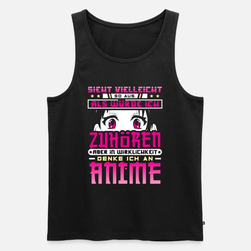 Anime - Männer Premium Bio Tank Top - Schwarz