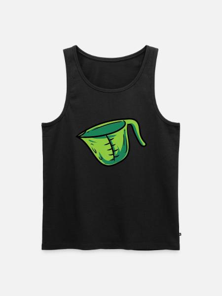 Measuring jug - Men's Premium Organic Tank Top - black