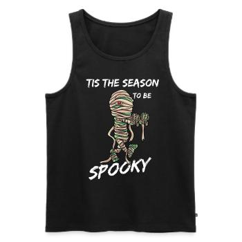 Maman Creepy - Débardeur bio Premium Homme - noir - Devant - Michal (187cm)