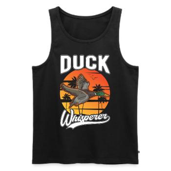 Duck Whisperer Duck Whisperer Duck Breeder - Débardeur bio Premium Homme - noir - Devant - Michal (187cm)