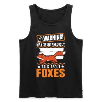 Avertissement Fox Gift Arctic Fox Redfucks - Débardeur bio Premium Homme - noir - Devant - Michal (187cm)