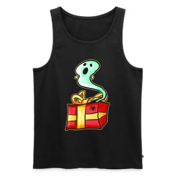Spirit Ghost Escapes Present Christmas Halloween - Männer Premium Bio Tank Top - Schwarz - Vorne - Michal (187cm)