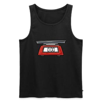 Kitchen scale - Men's Premium Organic Tank Top - black - Front - AI Model Male 178 light (178cm)