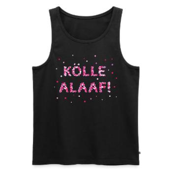 Cologne Carnival Kölsch Weiberfasnacht - Men's Premium Organic Tank Top - black - Front - AI Model Male 178 light (178cm)