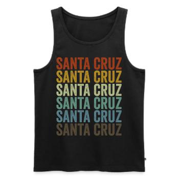 Santa Cruz Bolivia Retro Vintage - Men's Premium Organic Tank Top - black - Front - Michal (187cm)