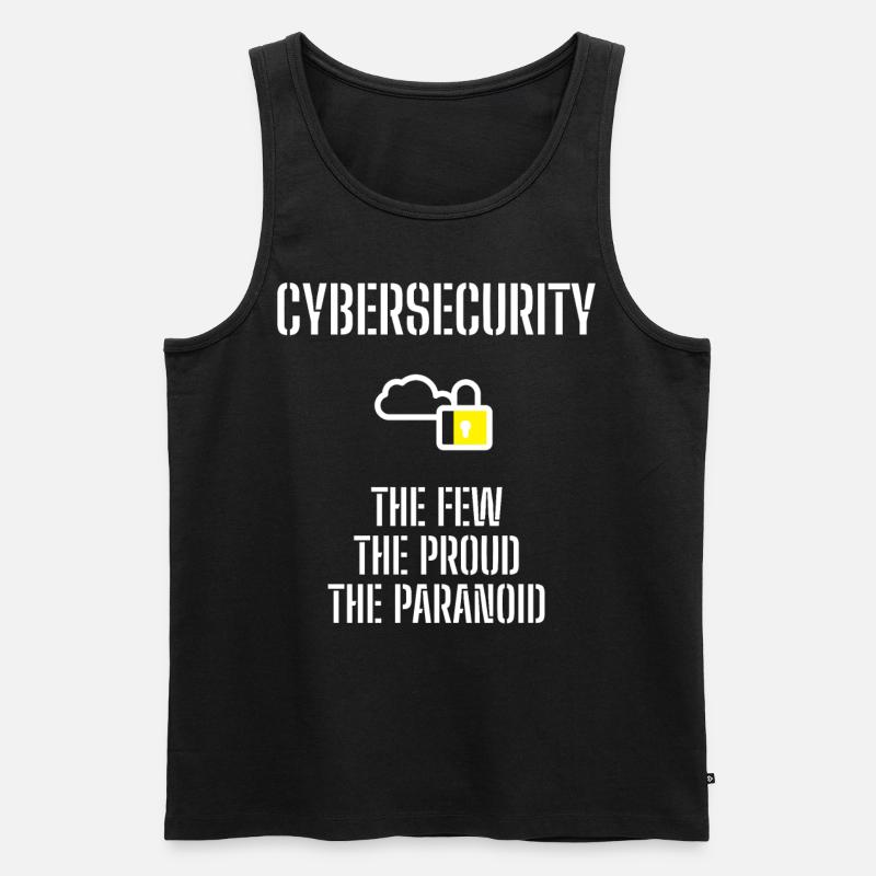 Cybersecurity - IT-Sicherheit Informatiker - Männer Premium Bio Tank Top - Schwarz