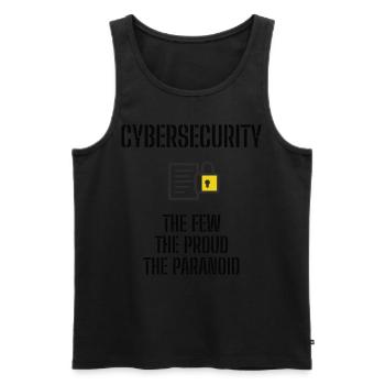 Cybersecurity - IT-Sicherheit Informatiker - Männer Premium Bio Tank Top - Schwarz - Vorne - AI Model Male 178 light (178cm)