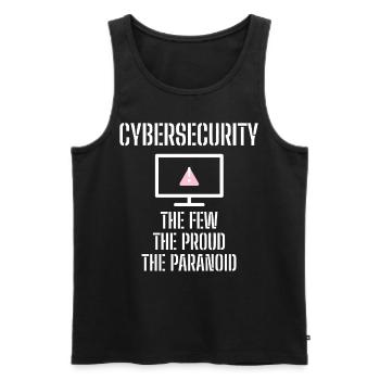Cybersecurity - IT-Sicherheit Informatiker - Männer Premium Bio Tank Top - Schwarz - Vorne - AI Model Male 178 light (178cm)