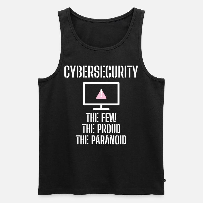 Cybersecurity - IT-Sicherheit Informatiker - Männer Premium Bio Tank Top - Schwarz