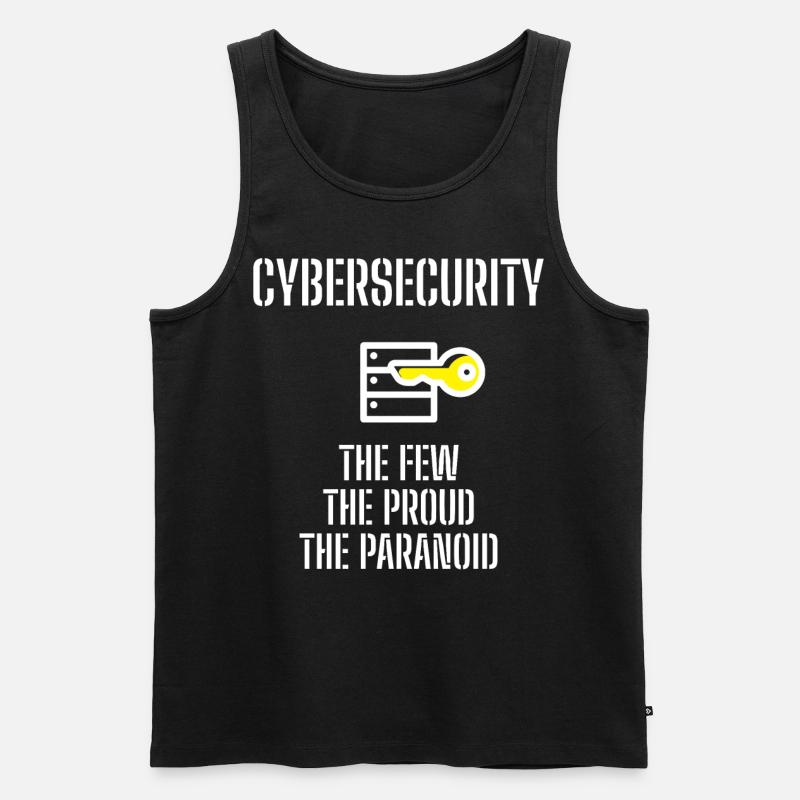 Cybersecurity - IT-Sicherheit Informatiker - Männer Premium Bio Tank Top - Schwarz