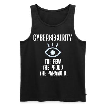 Cybersecurity - IT-Sicherheit Informatiker - Männer Premium Bio Tank Top - Schwarz - Vorne - AI Model Male 178 light (178cm)