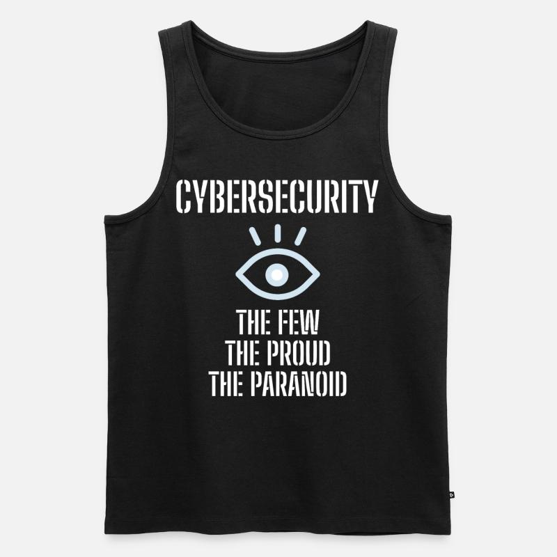 Cybersecurity - IT-Sicherheit Informatiker - Männer Premium Bio Tank Top - Schwarz