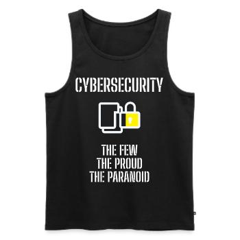 Cybersecurity - IT-Sicherheit Informatiker - Männer Premium Bio Tank Top - Schwarz - Vorne - AI Model Male 178 light (178cm)