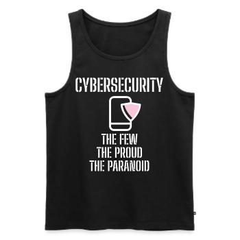 Cybersecurity - IT-Sicherheit Informatiker - Männer Premium Bio Tank Top - Schwarz - Vorne - AI Model Male 178 light (178cm)