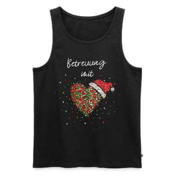 Betreuung mit Herz Altenpflegerin Wichtelgeschenk - Männer Premium Bio Tank Top - Schwarz - Vorne - Michal (187cm)