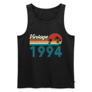 Vintage 1994 Vintage Geburtstag Retro Vintage - Männer Premium Bio Tank Top - Schwarz - Vorne - Michal (187cm)
