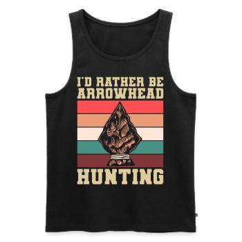 Ich Wäre Lieber Pfeilspitzen Jagen Speer Bogen - Männer Premium Bio Tank Top - Schwarz - Vorne - Michal (187cm)