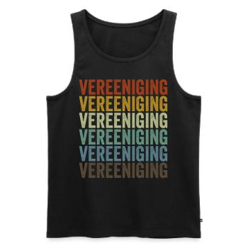 Vereeniging Afrique du Sud Retro Vintage - Débardeur bio Premium Homme - noir - Devant - Michal (187cm)