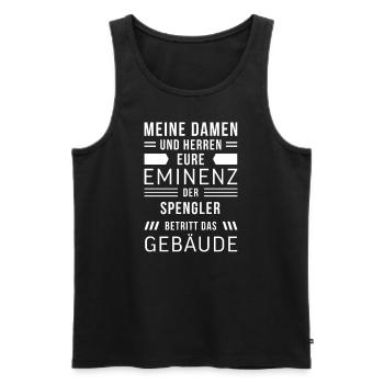 Spengler I Installateur Blech Handwerker Motiv für - Männer Premium Bio Tank Top - Schwarz - Vorne - AI Model Male 178 light (178cm)