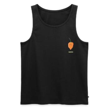 Chili Jalapenos Habaneros Carolina Reaper - Men's Premium Organic Tank Top - black - Front - AI Model Male 178 light (178cm)