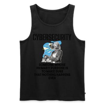 Cybersecurity - IT Security Computer Scientists - Men's Premium Organic Tank Top - black - Front - Michal (187cm)