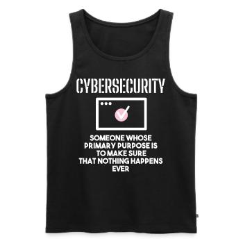 Cybersecurity - IT Security Computer Scientists - Men's Premium Organic Tank Top - black - Front - Michal (187cm)