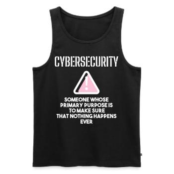 Cybersecurity - IT Security Computer Scientists - Men's Premium Organic Tank Top - black - Front - Michal (187cm)