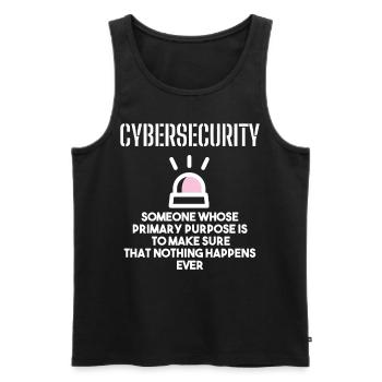 Cybersecurity - IT Security Computer Scientists - Men's Premium Organic Tank Top - black - Front - Michal (187cm)