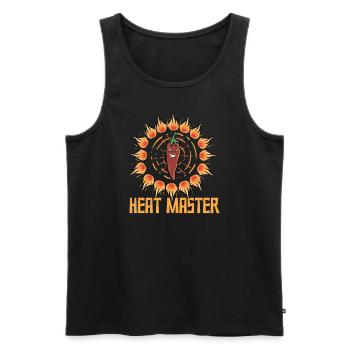 Chili Jalapenos Habaneros Carolina Reaper - Men's Premium Organic Tank Top - black - Front - AI Model Male 178 light (178cm)