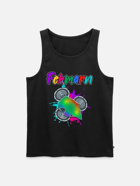 Fehmarn Beat - Männer Premium Bio Tank Top - Schwarz