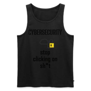 Cybersecurity - IT Security Computer Scientists - Men's Premium Organic Tank Top - black - Front - Michal (187cm)