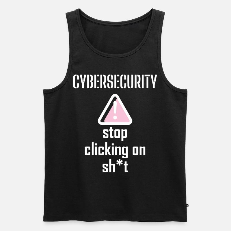 Cybersecurity - IT-Sicherheit Informatiker - Männer Premium Bio Tank Top - Schwarz
