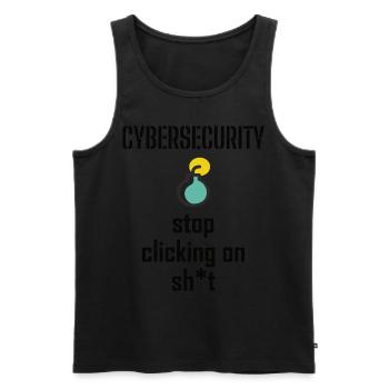 Cybersecurity - IT-Sicherheit Informatiker - Männer Premium Bio Tank Top - Schwarz - Vorne - AI Model Male 178 light (178cm)