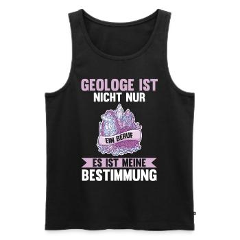 Geologie Fossiliensammler Fossilien Geologe - Männer Premium Bio Tank Top - Schwarz - Vorne - AI Model Male 178 light (178cm)