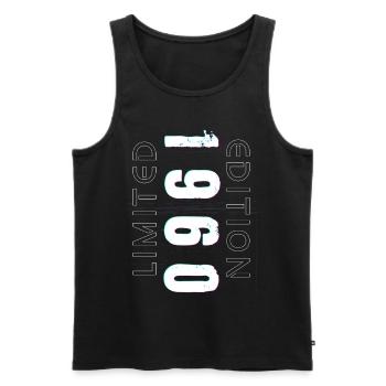 Édition Limitée Année de Naissance 1960 Cadeau Hommes - Débardeur bio Premium Homme - noir - Devant - Michal (187cm)