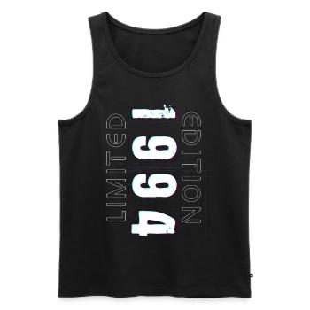 Édition Limitée Année de Naissance 1994 Cadeau Hommes - Débardeur bio Premium Homme - noir - Devant - AI Model Male 178 light (178cm)
