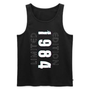 Limited Edition Year of Birth 1984 Gift Men - Men's Premium Organic Tank Top - black - Front - Michal (187cm)